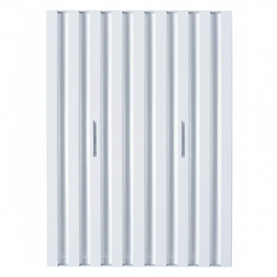 White-Finish Stainless Steel Baffle Grease Filters - 11.0" 14.0" (Set of 3)