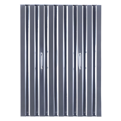 Stainless Steel Baffle Grease Filters – 9.8" × 15.6" (Set of 3) - PHC-082