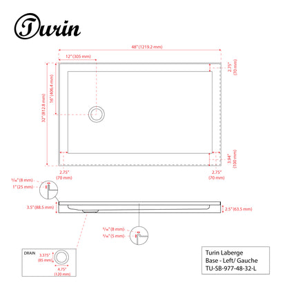 Laberge Alcove Shower Base