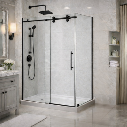 Vertiges Frameless Sliding Shower Door Enclosure
