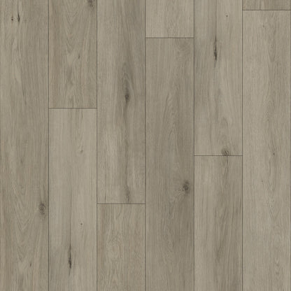 Planches de vinyle SPC 5,5 mm - Gris Moderne -7,2" x 48" (23,9 pi² par boîte)