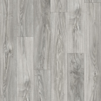 Planches de vinyle SPC 5,5 mm - Gris Clair -7,2" x 48" (23,9 pi² par boîte)